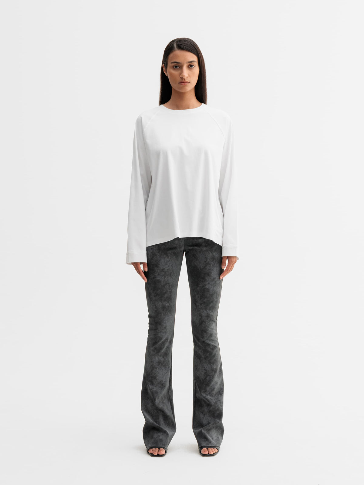 Thelma LS Cotton Tee White