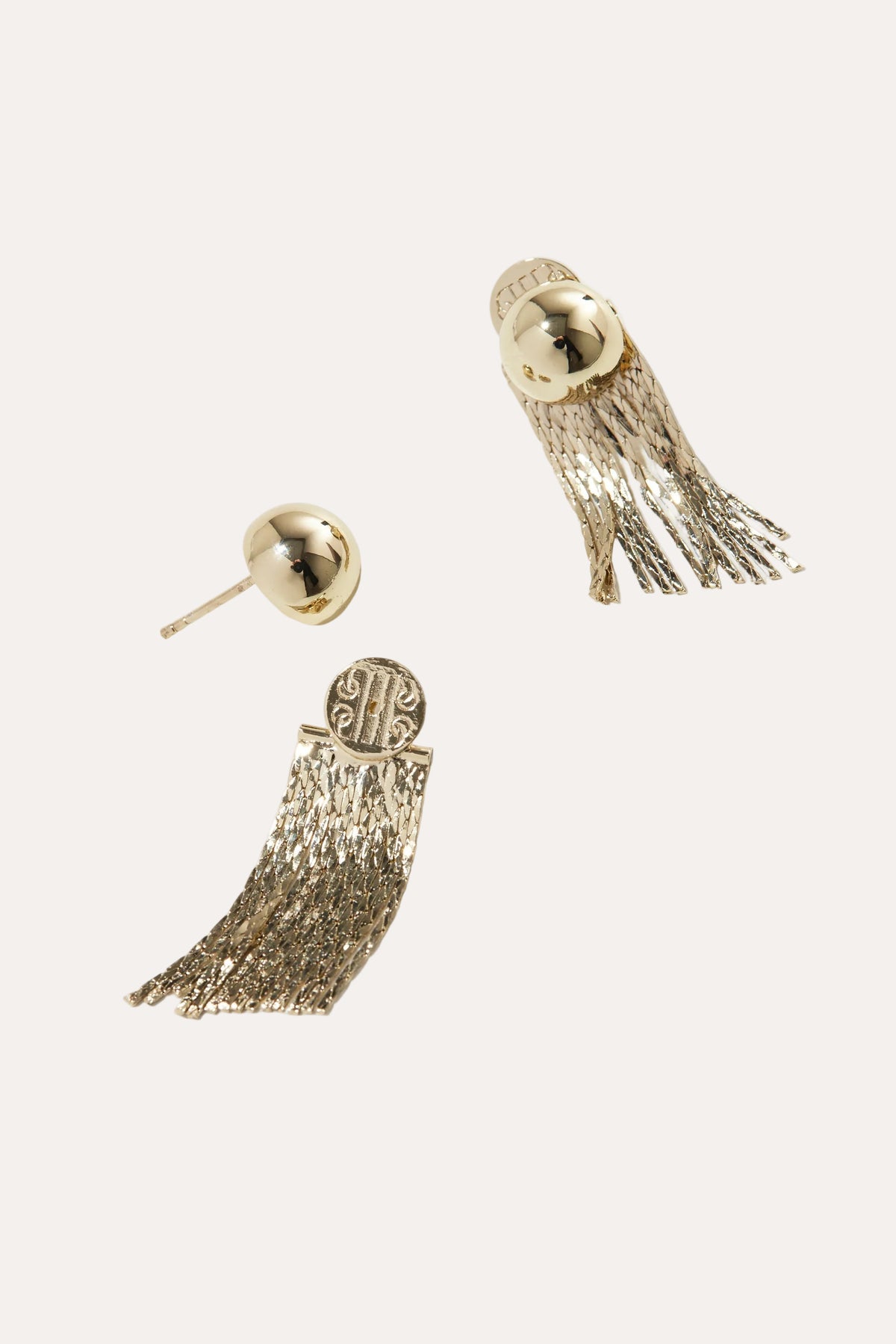 Tiny Medusa Studs Gold