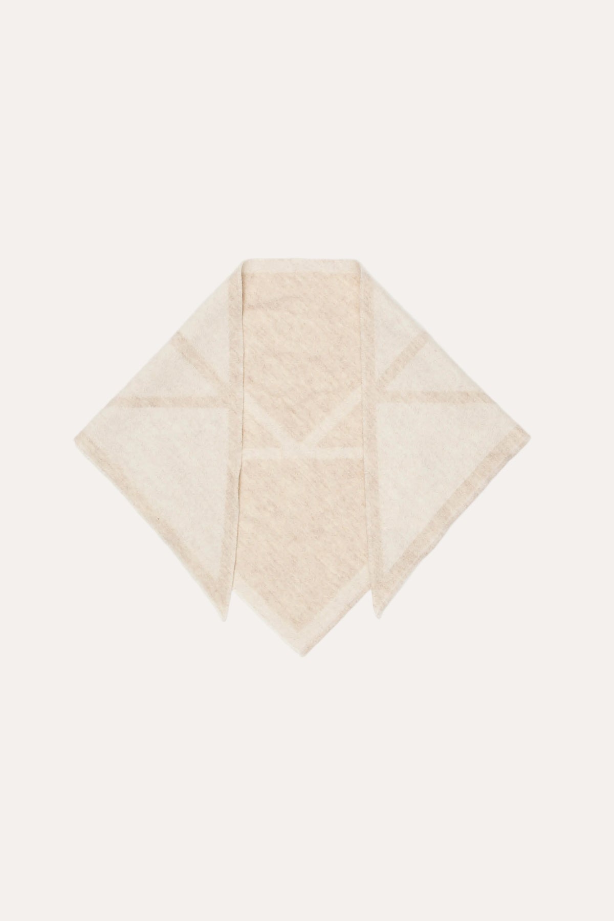Triangle Scarf small - Cream / Light Beige