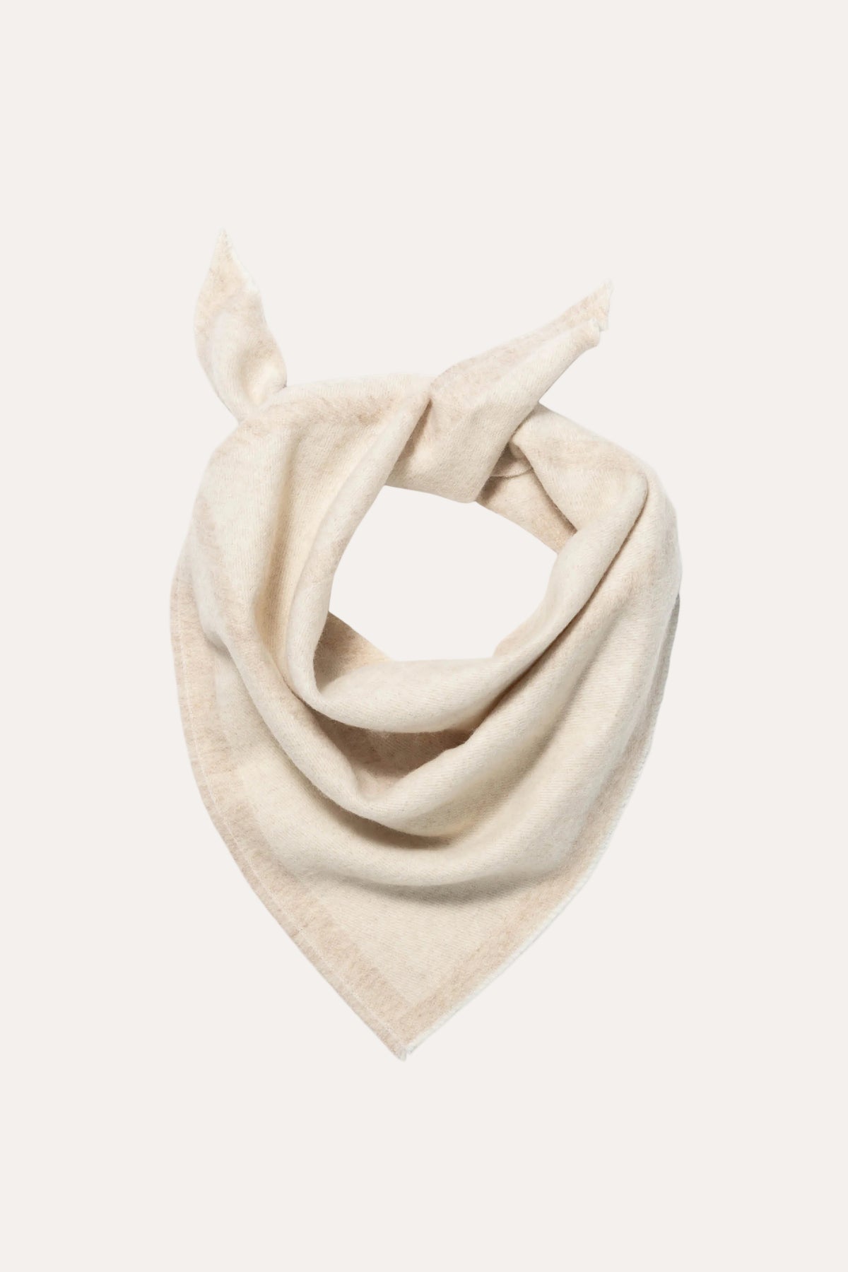 Triangle Scarf small - Cream / Light Beige
