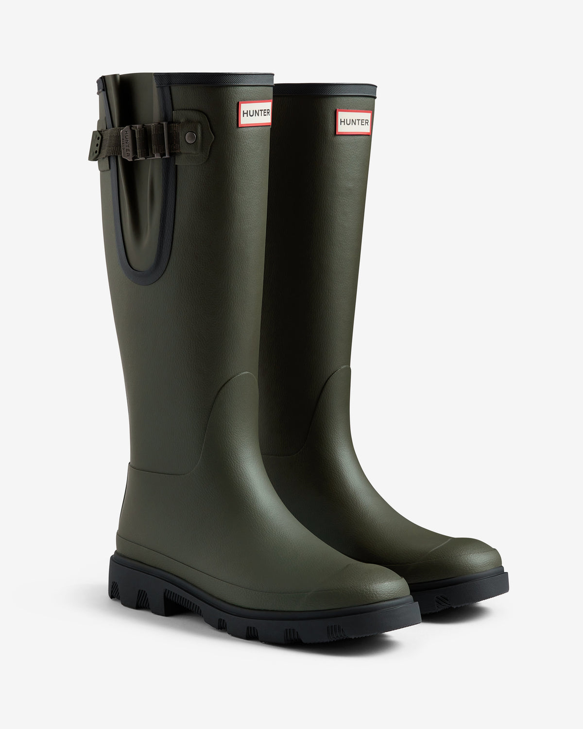 Hunter Downpour Adjustable Boot Dark Olive