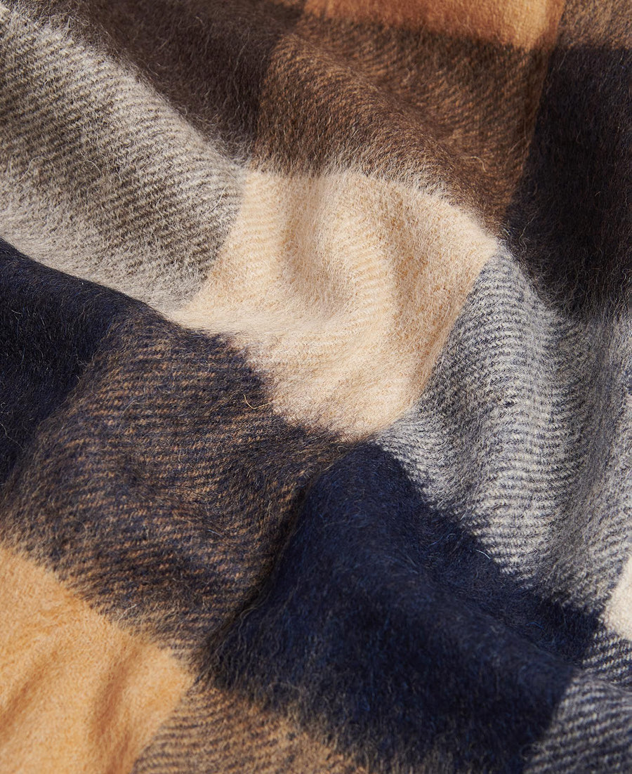 Lambswool Tattersall Scarf Autumn Dress nærbilde