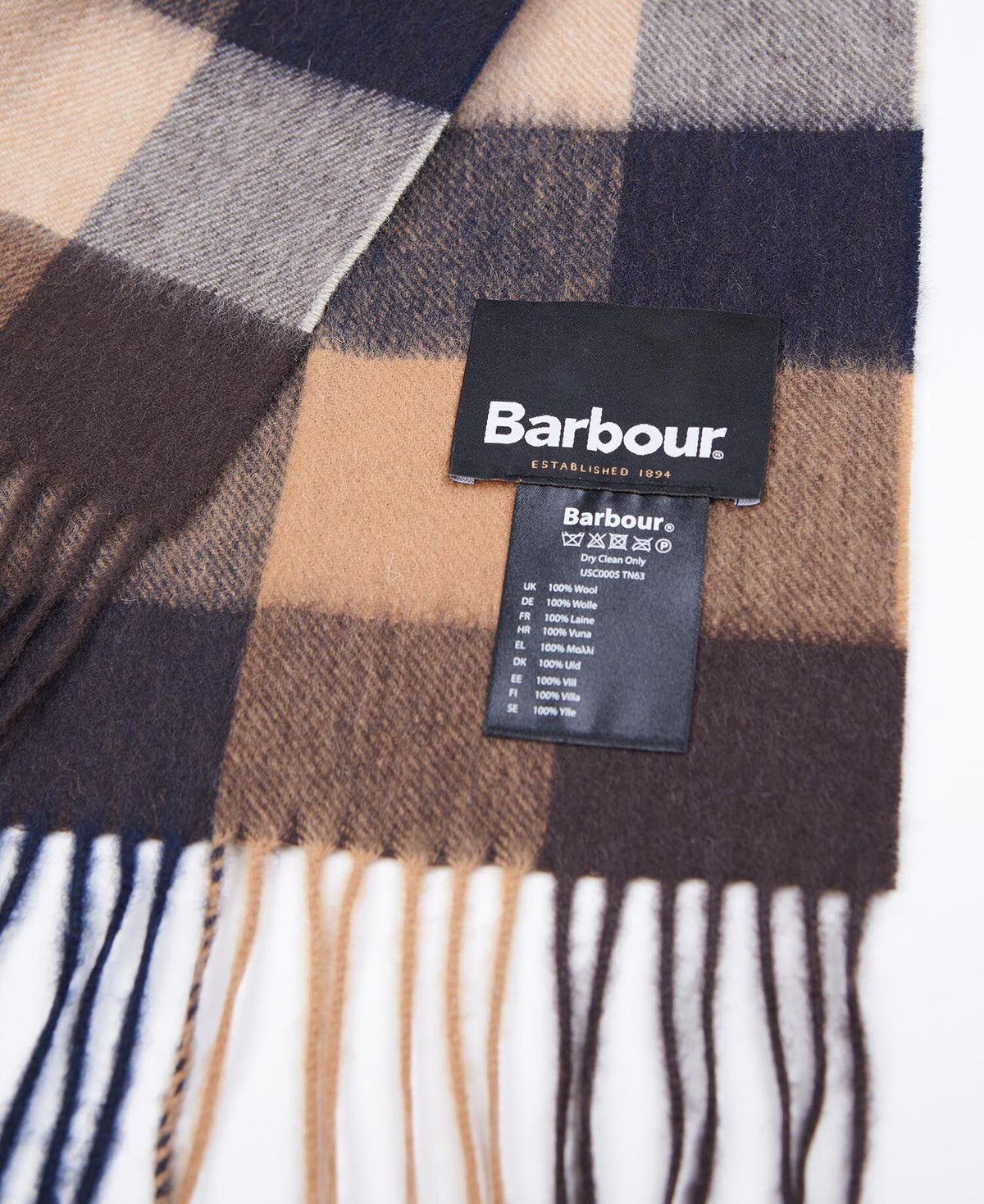 Lambswool Tattersall Scarf Autumn Dress nærbilde