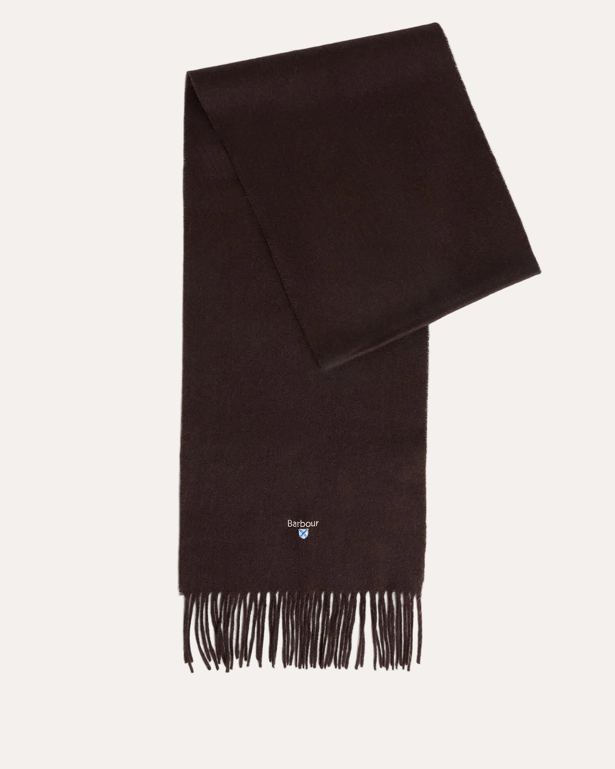 Plain Lambswool Scarf Rustic - modellbilde