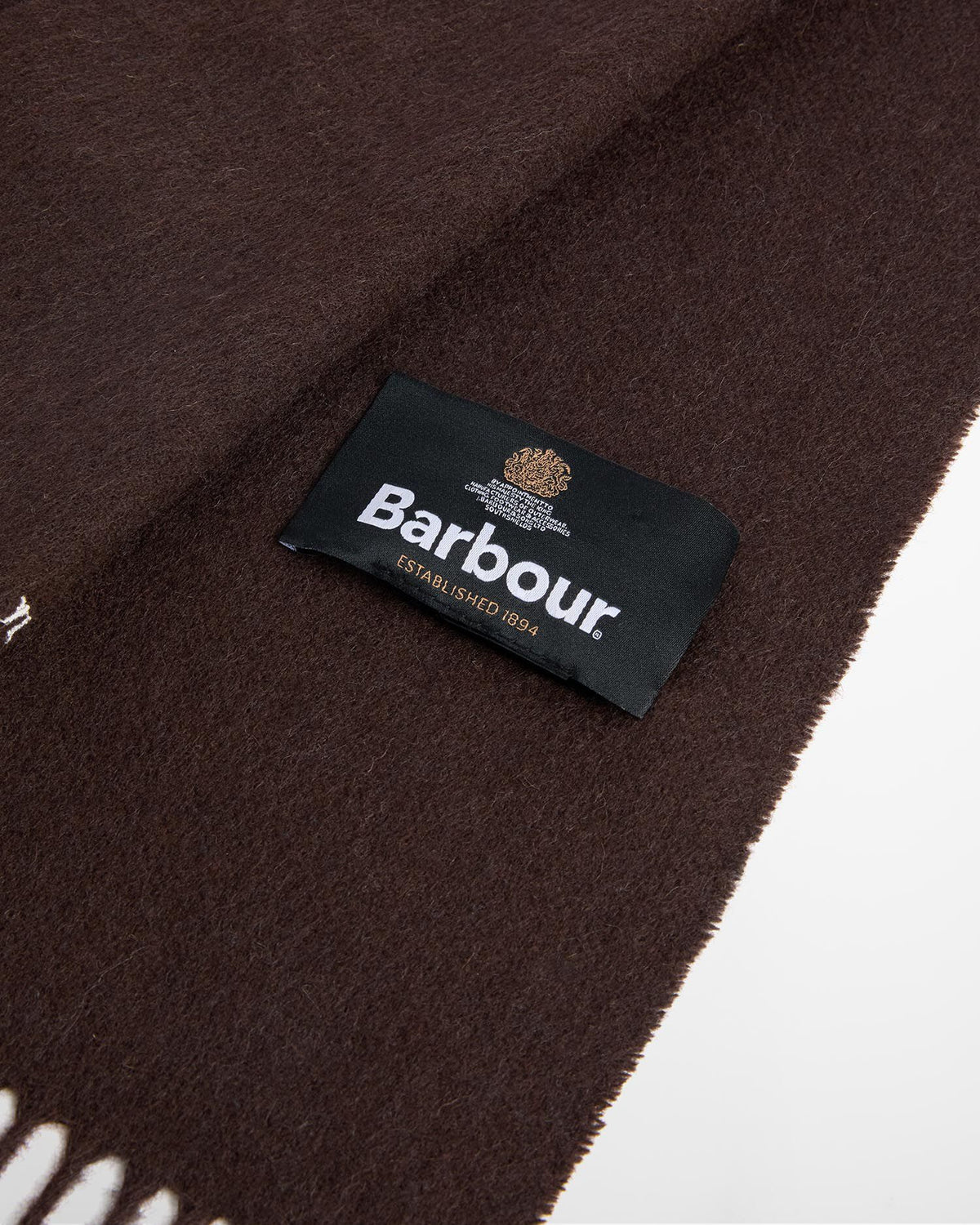 Plain Lambswool Scarf Rustic - modellbilde