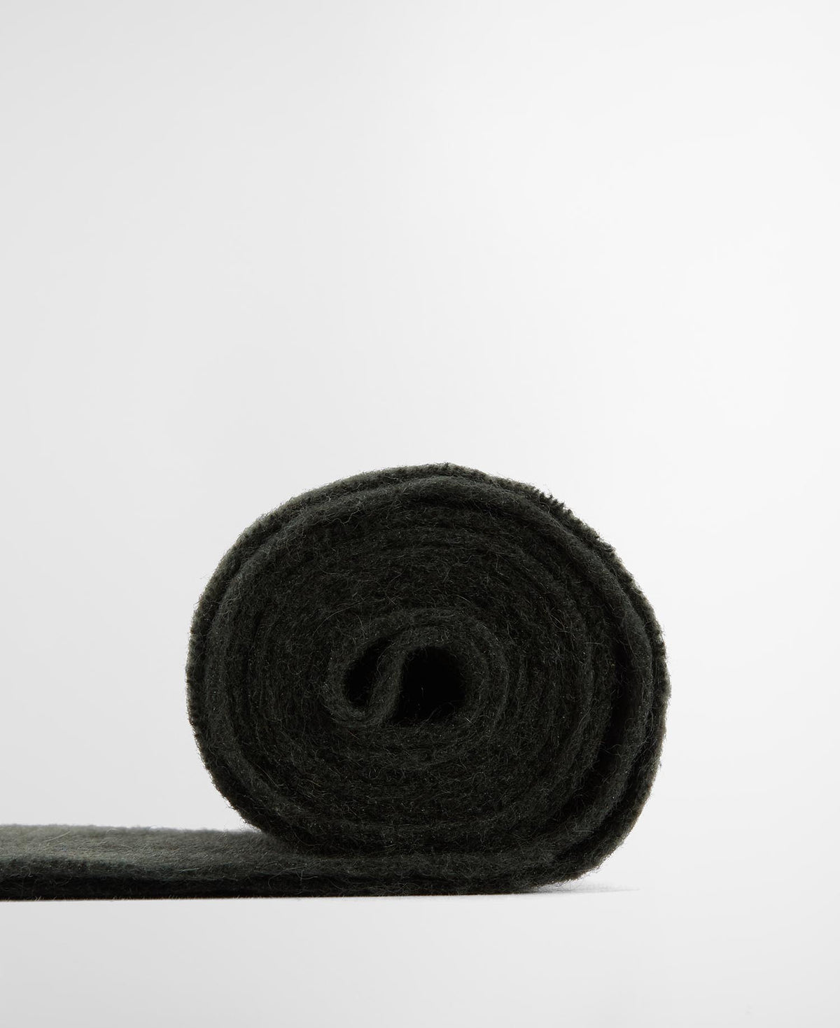 Plain Lambswool Scarf Forest Green - detaljbilde