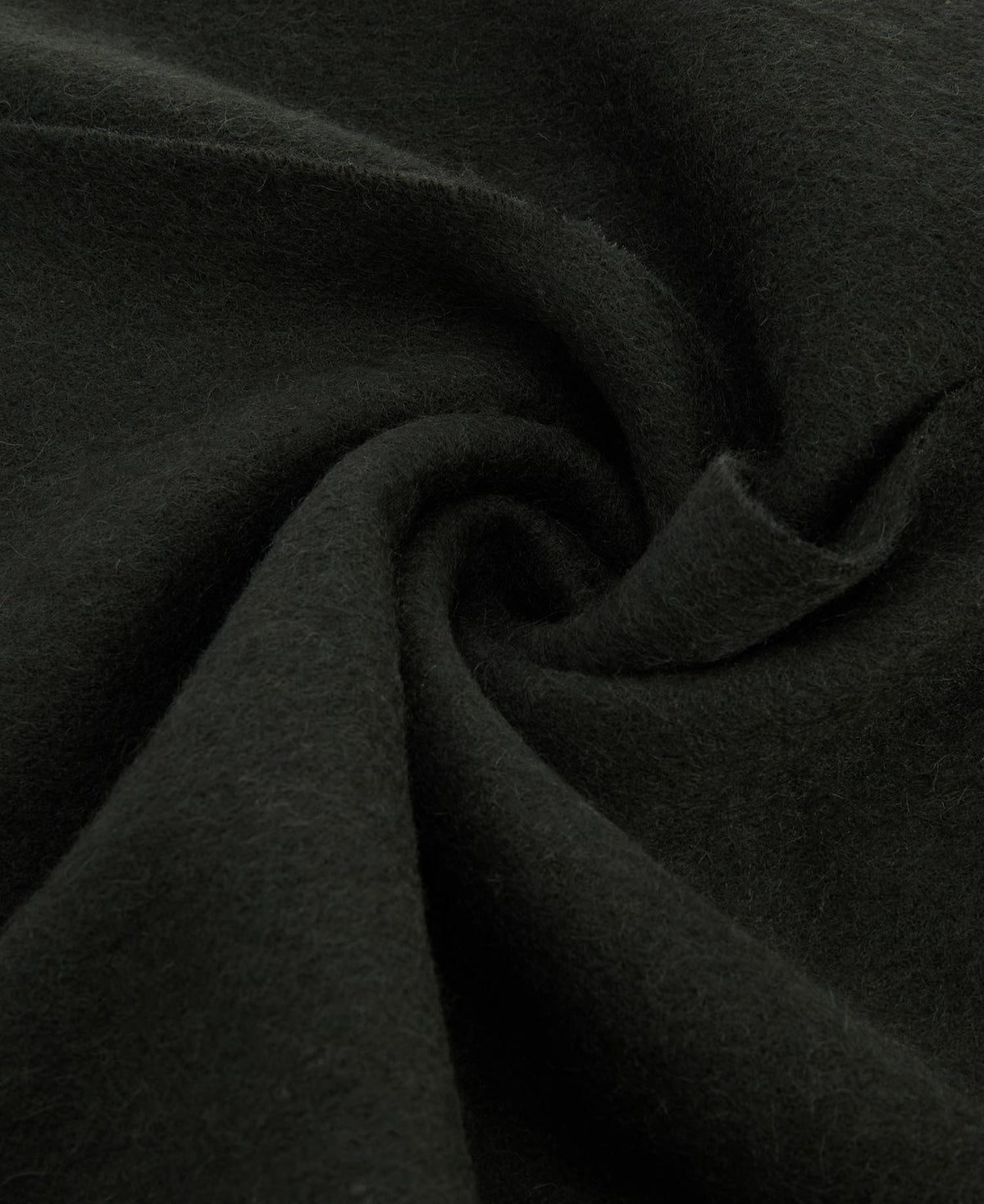 Plain Lambswool Scarf Forest Green - detaljbilde