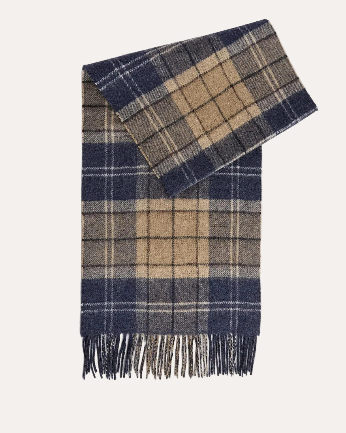 Dramside Reversible Scarf Birchwood Dress Tartan - modellbilde