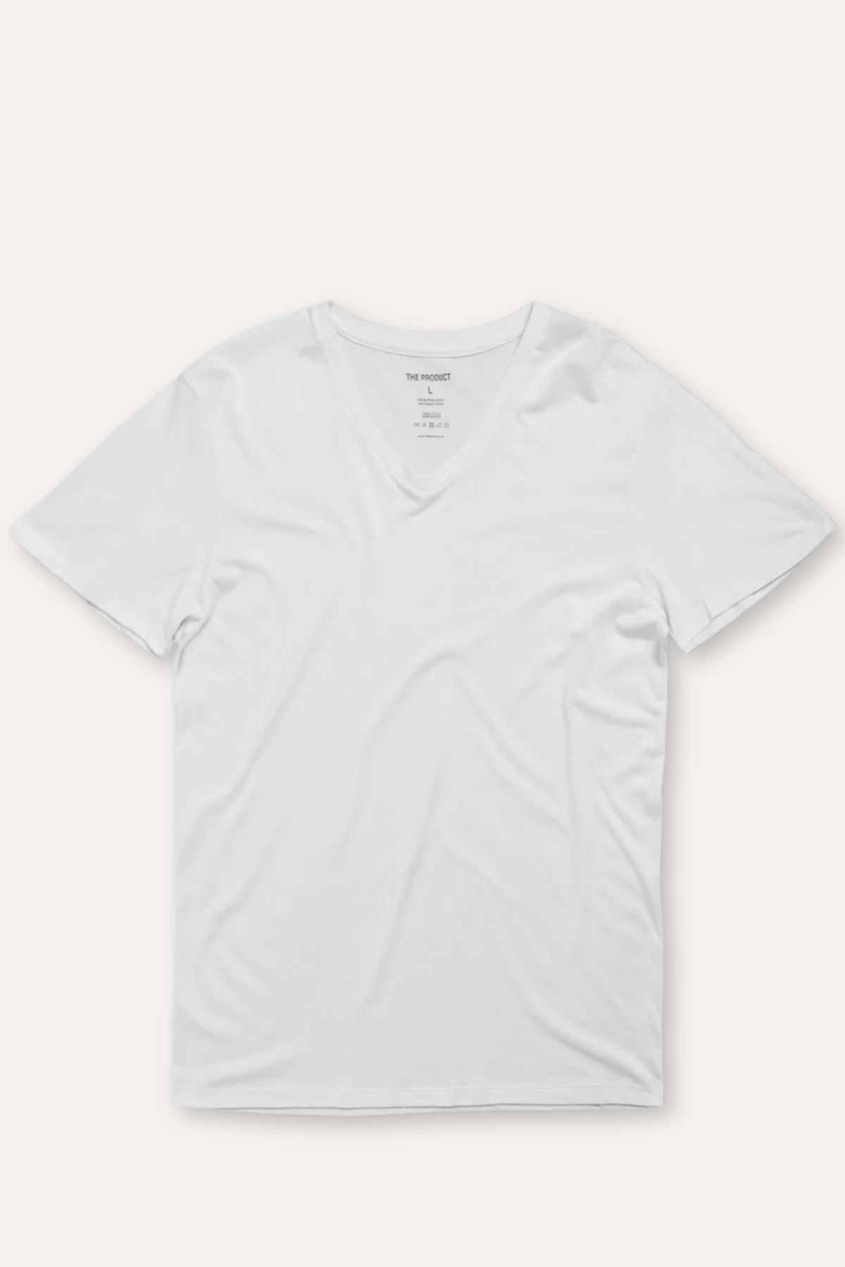 V-Neck Bamboo T-Shirt White