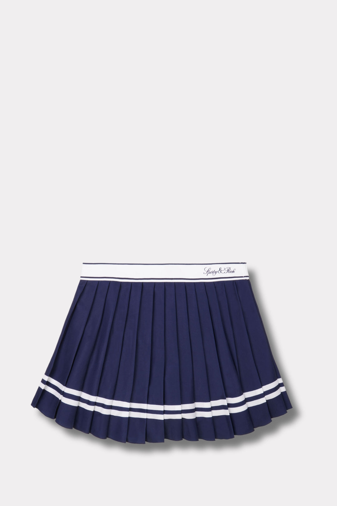 Vendome Script Pleated Skirt - Navy Navy