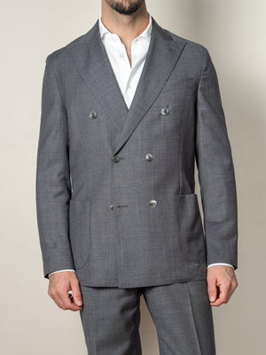 Vicenza DB Tropical Wool Blazer Grey
