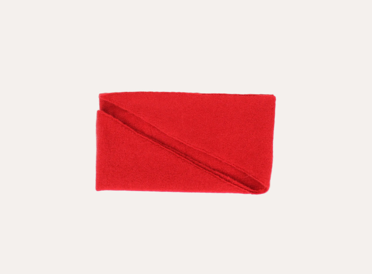 Gabriella Wool Mohair Triangle - Rød