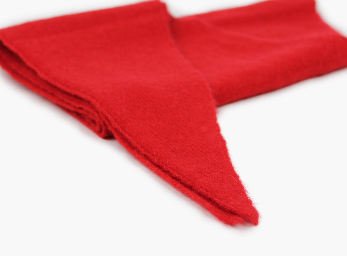 Gabriella Wool Mohair Triangle - Rød, detalj