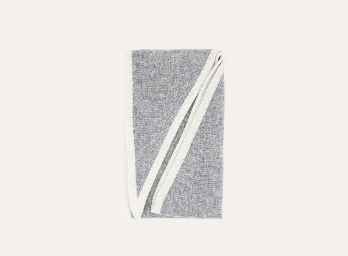 Lara Duo Wool Cashmere Triangle - Grå