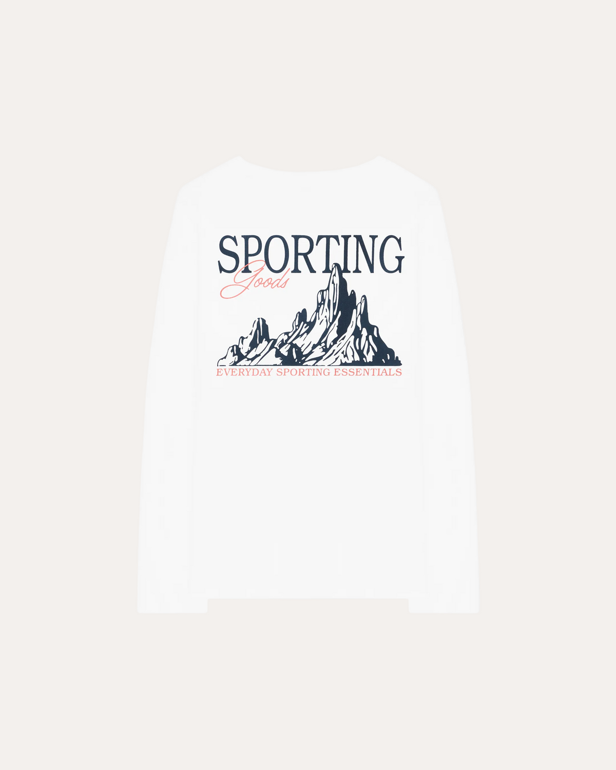Mountain Long Sleeve White - back