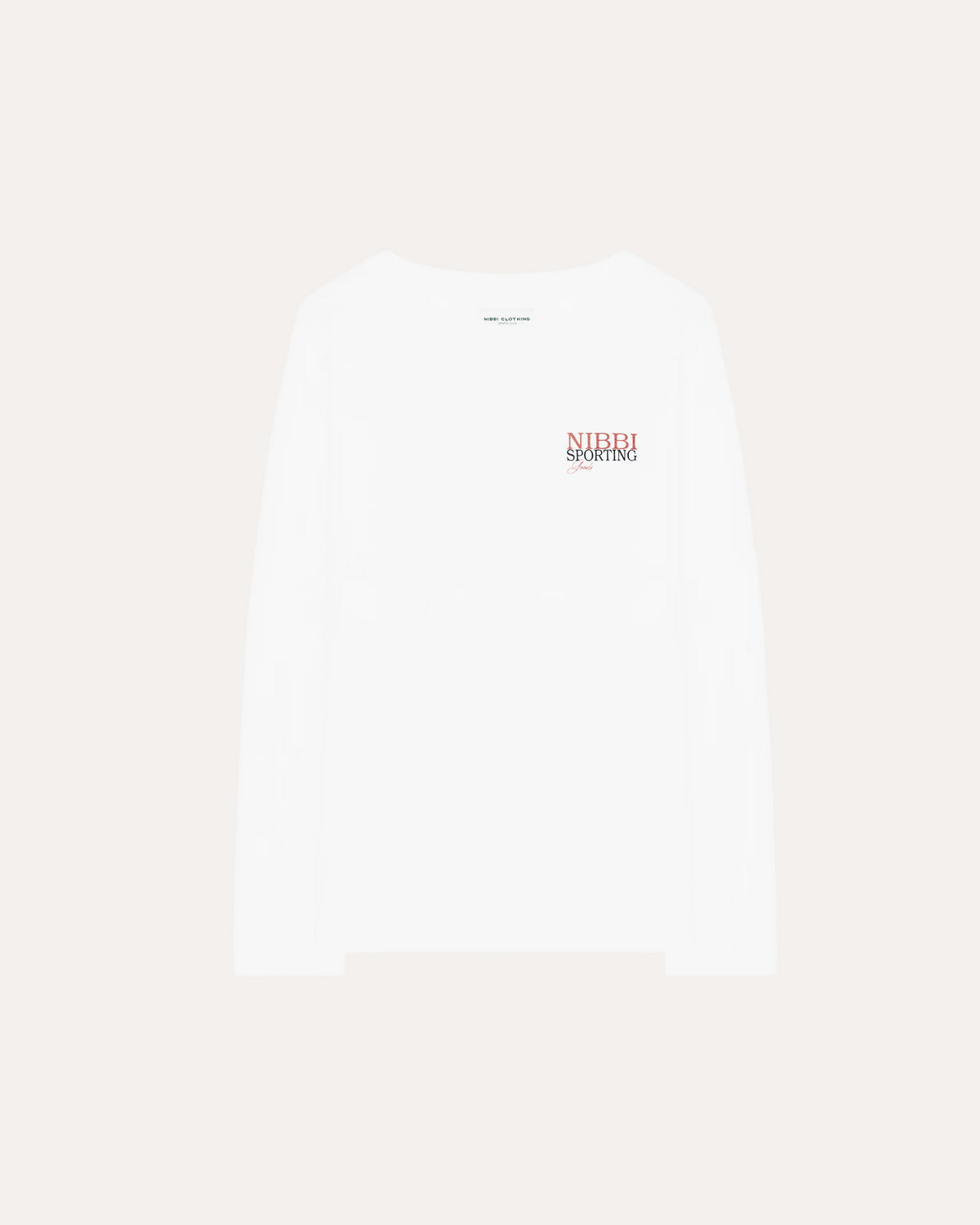Mountain Long Sleeve White - front