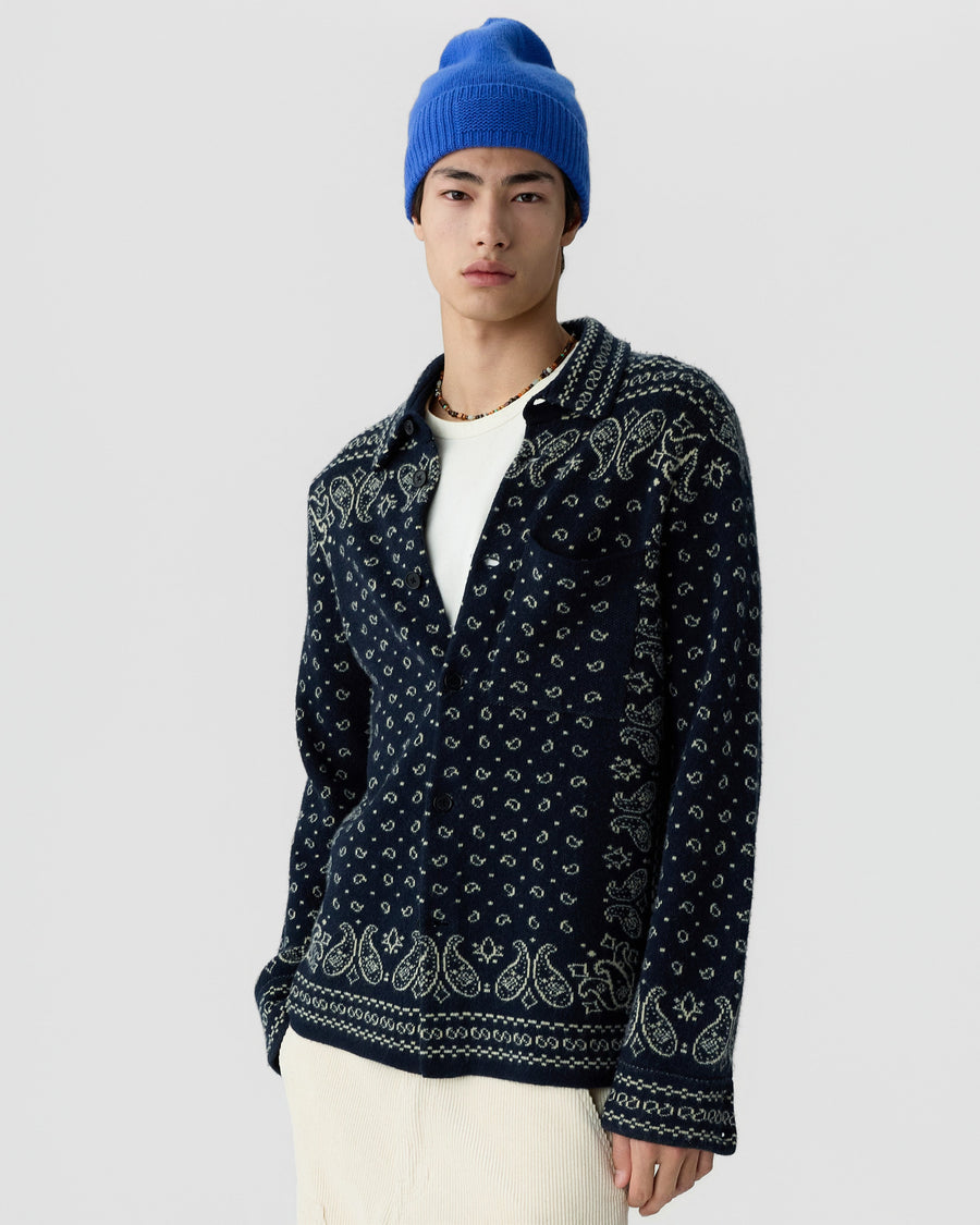 Wild Rag Work Shirt Midnight - modellbilde