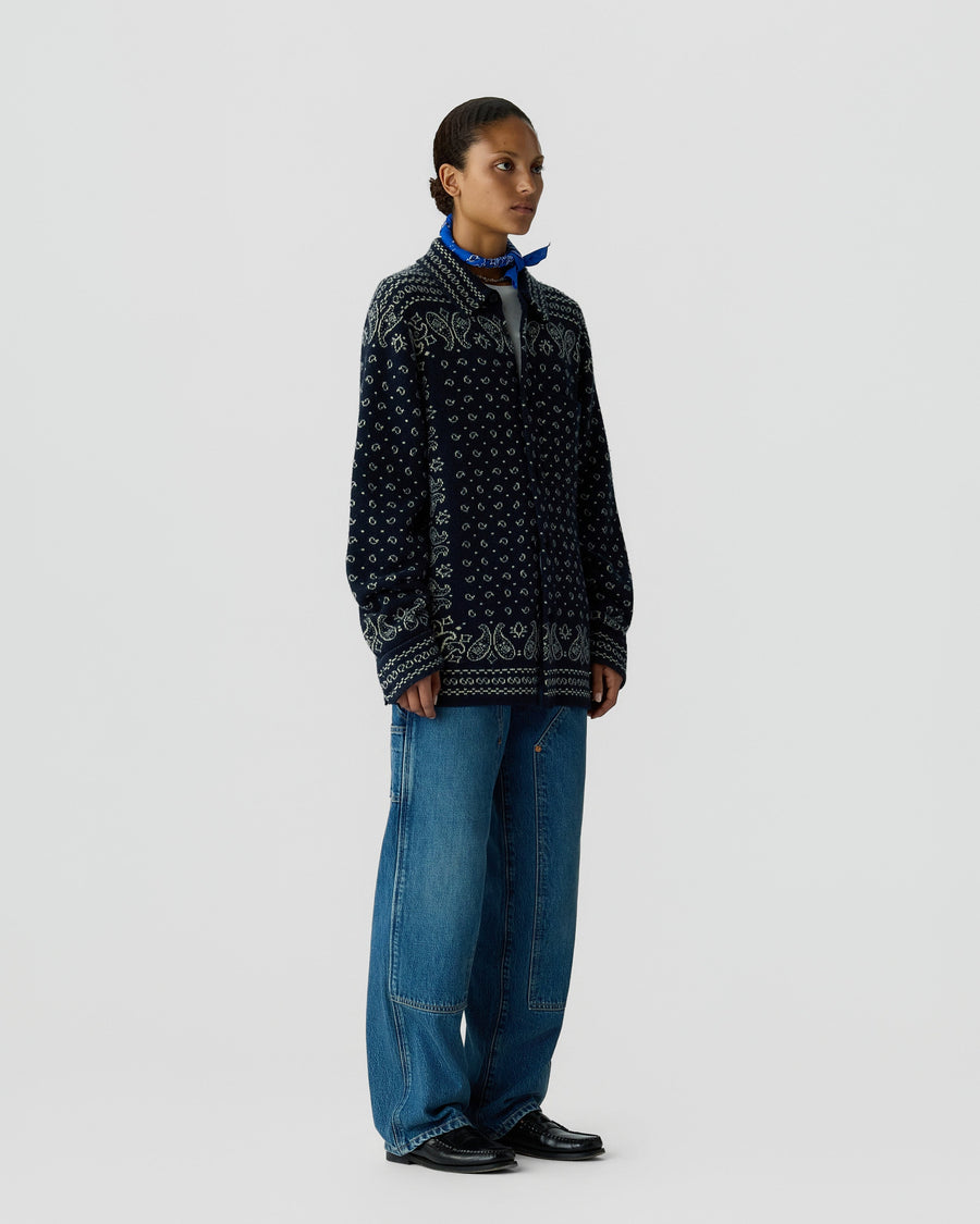 Wild Rag Work Shirt Midnight - modellbilde