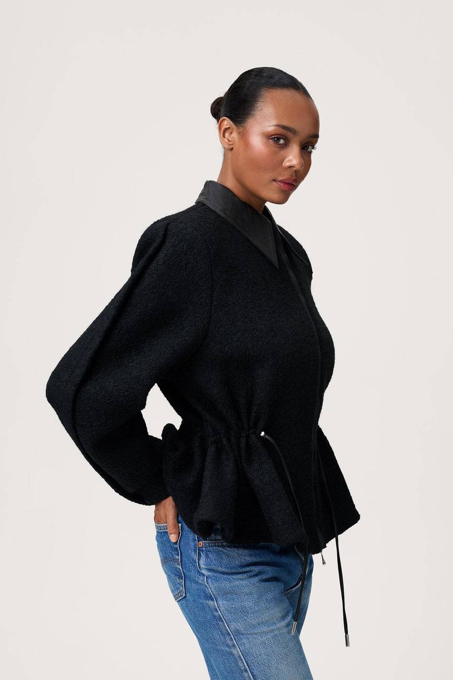 Windsor Cropped Jacket Black