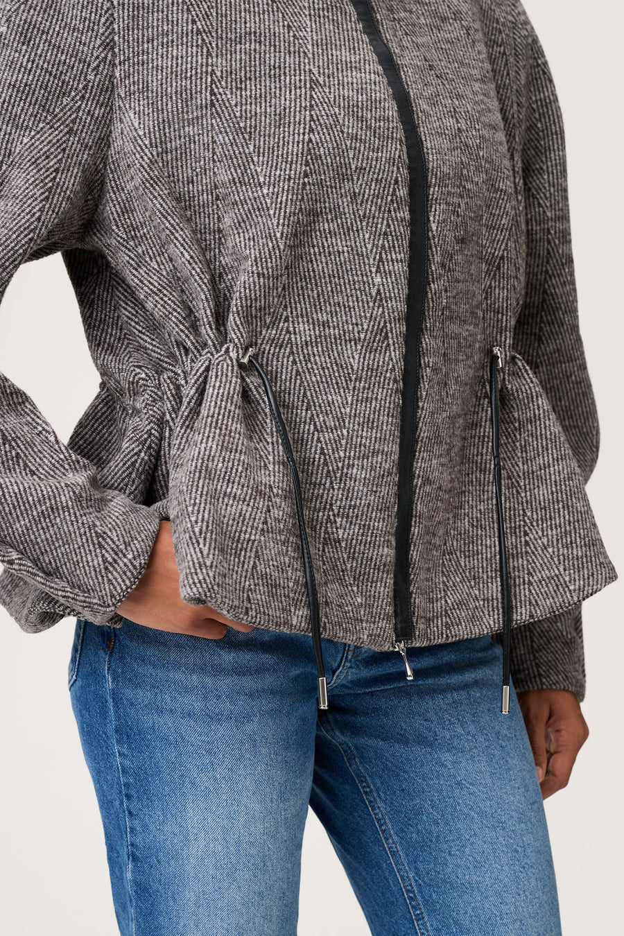 Windsor Cropped Jacket Beige