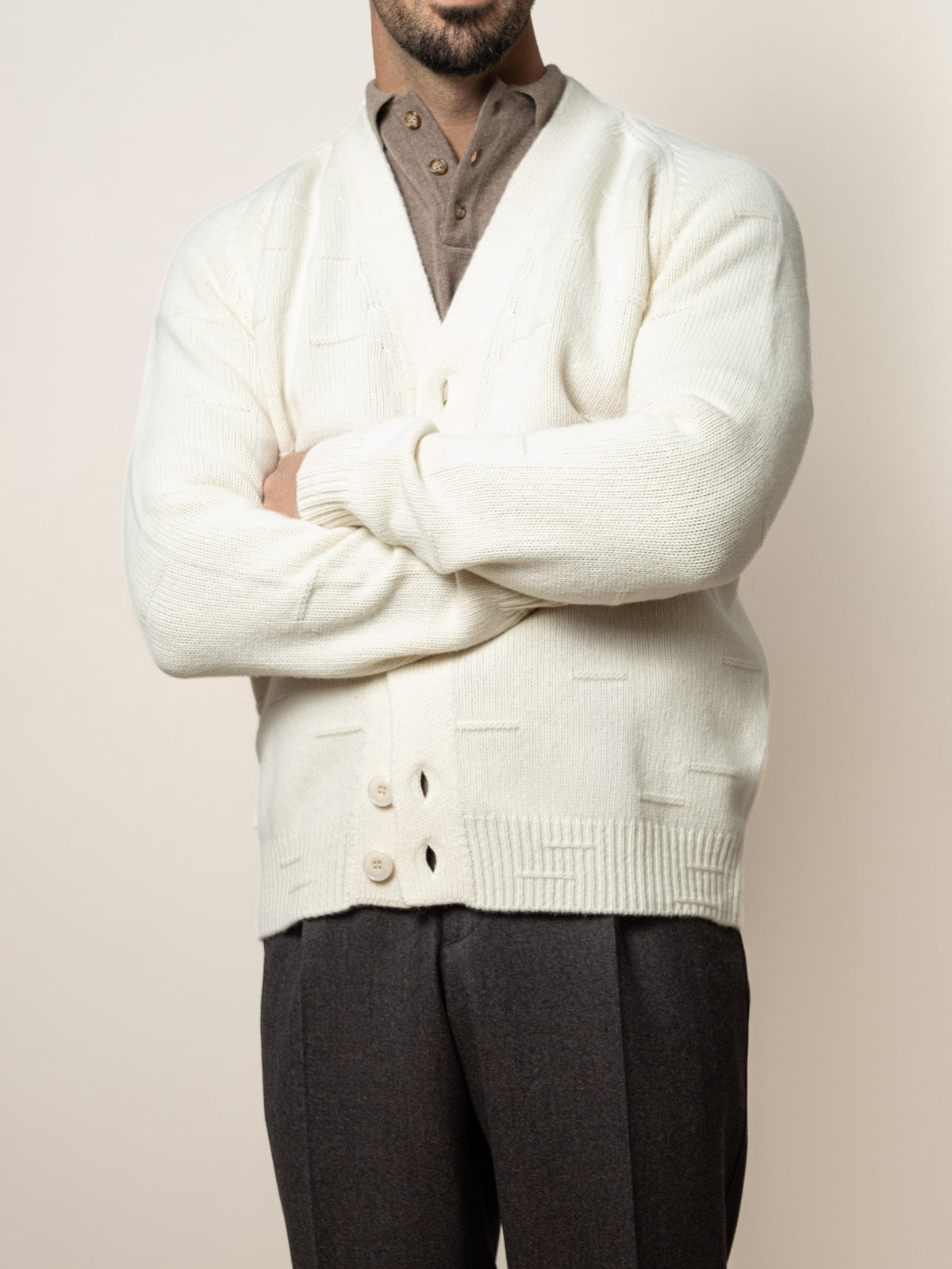 Wool Cardigan Off-White