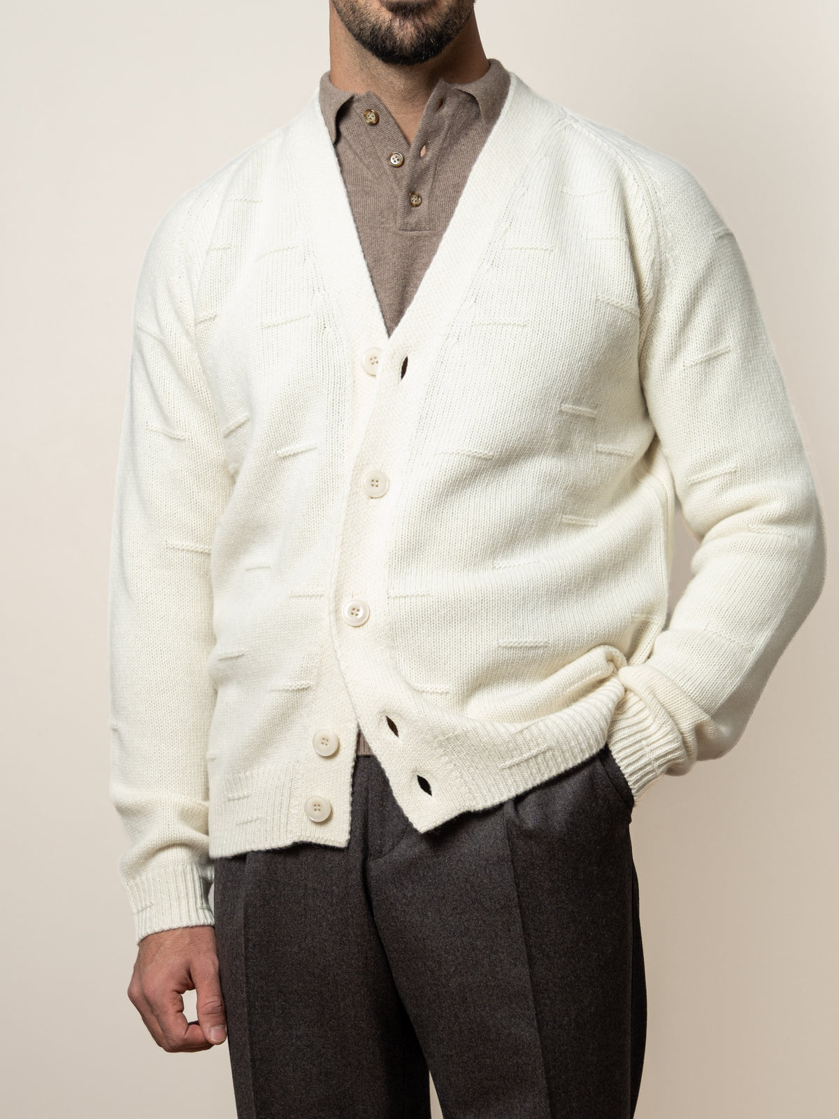 Wool Cardigan Off-White