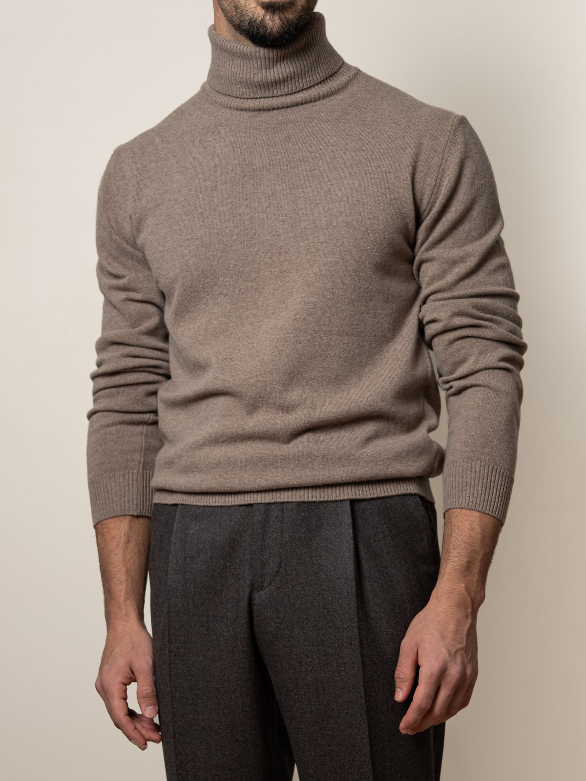 Wool Turtleneck Brown