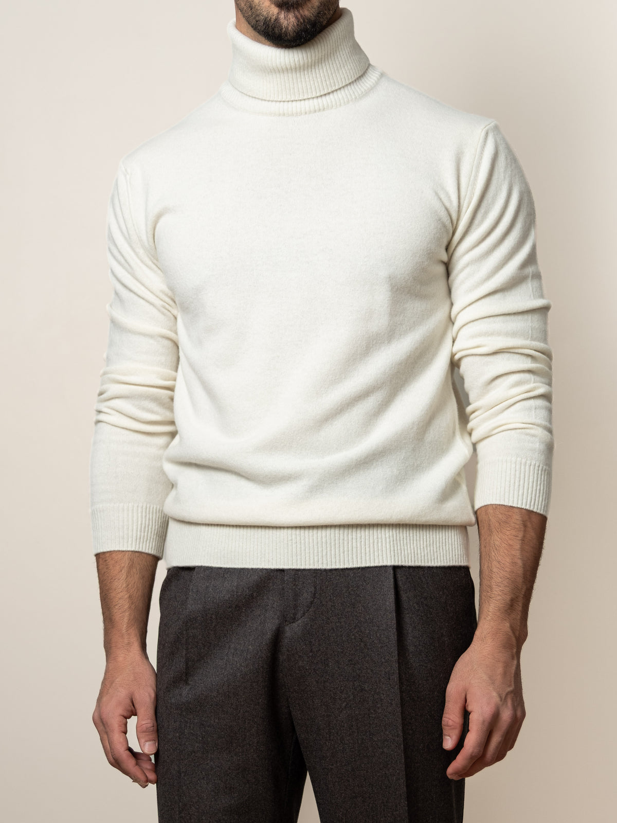 Wool Turtleneck Off-White