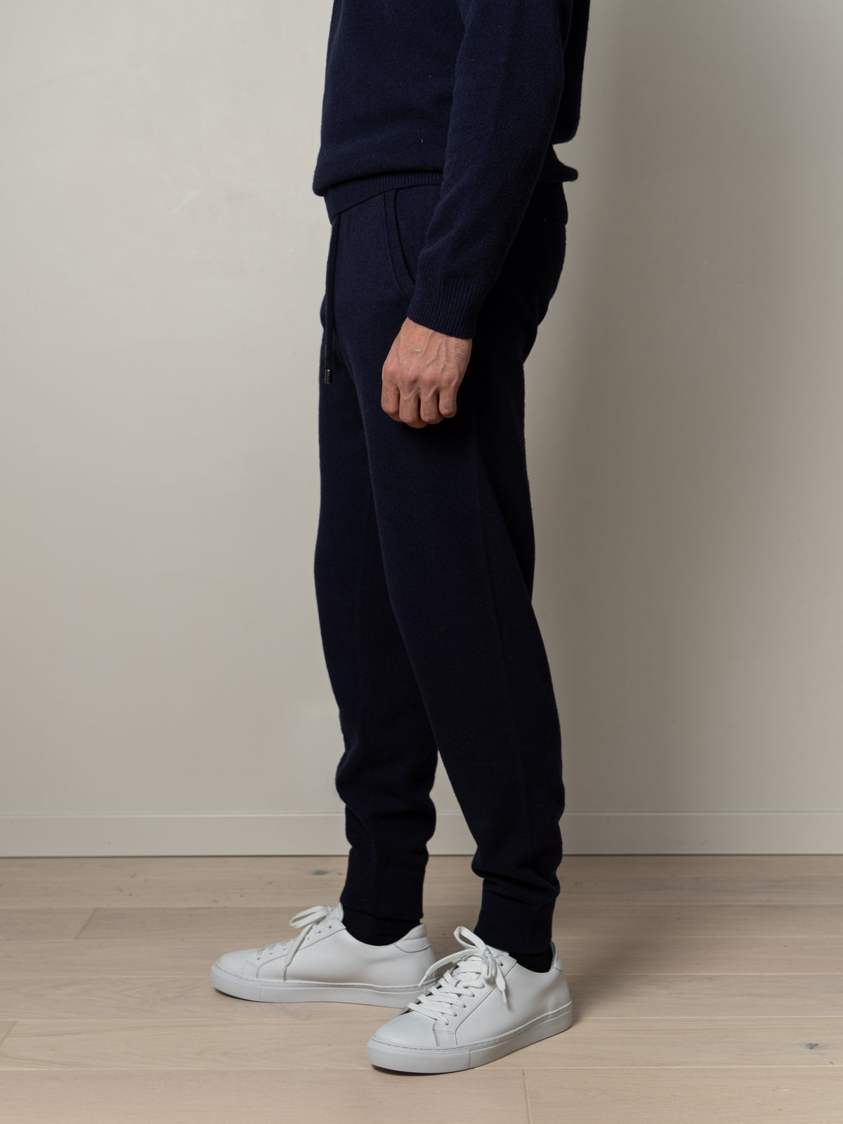 Wool/Cashmere Jogger Pants Navy