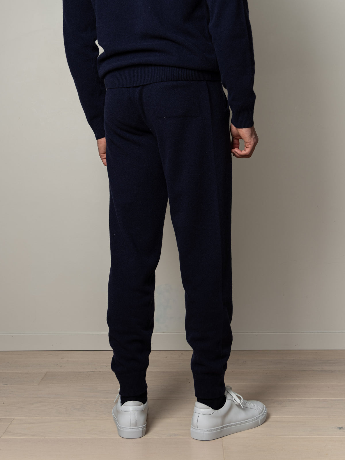 Wool/Cashmere Jogger Pants Navy