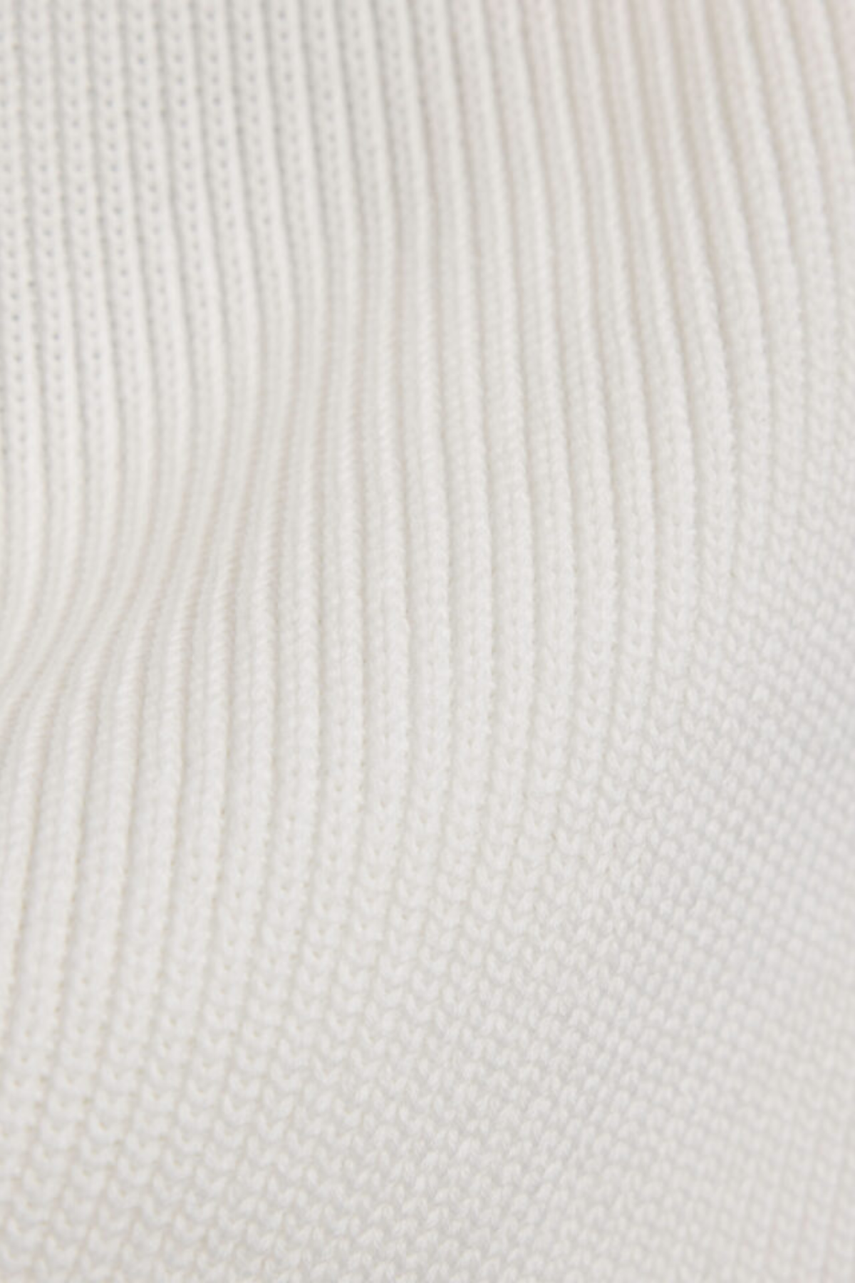 Woven Cotton Zipped Sweater Cream