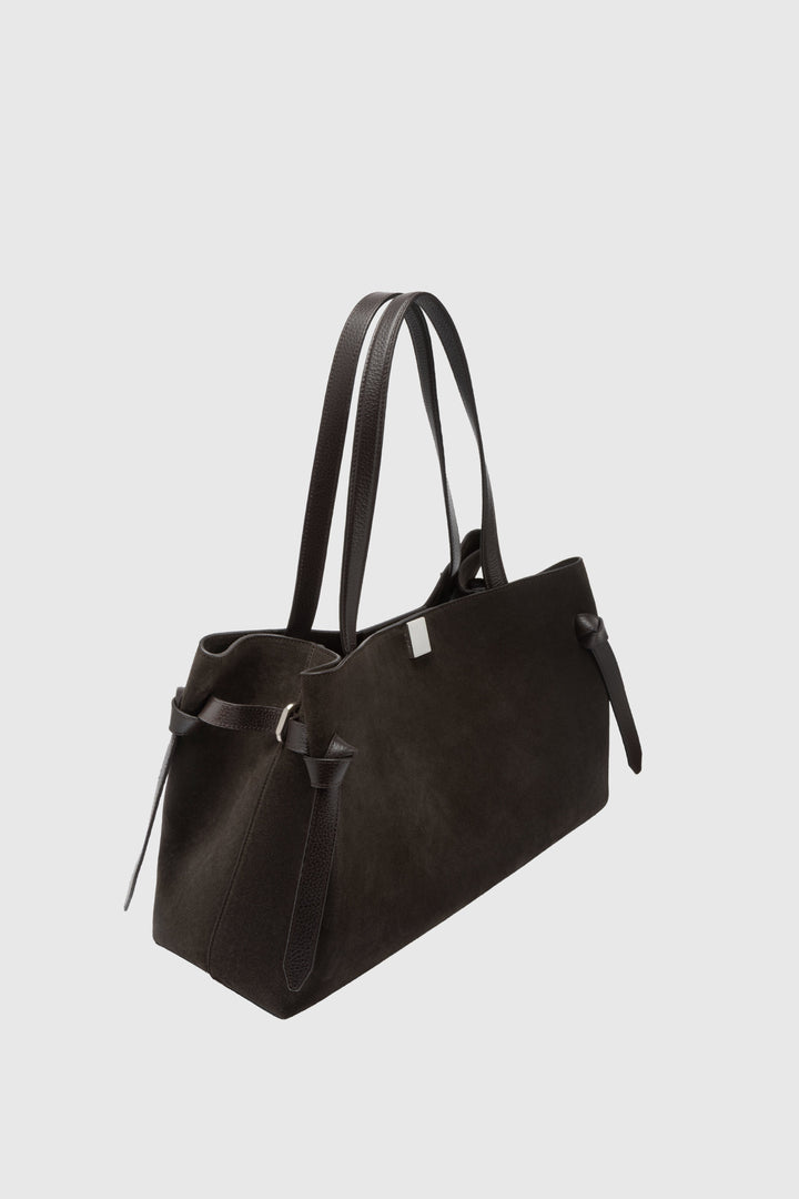 Yuzefi Gyoza Tote Ganache Suede