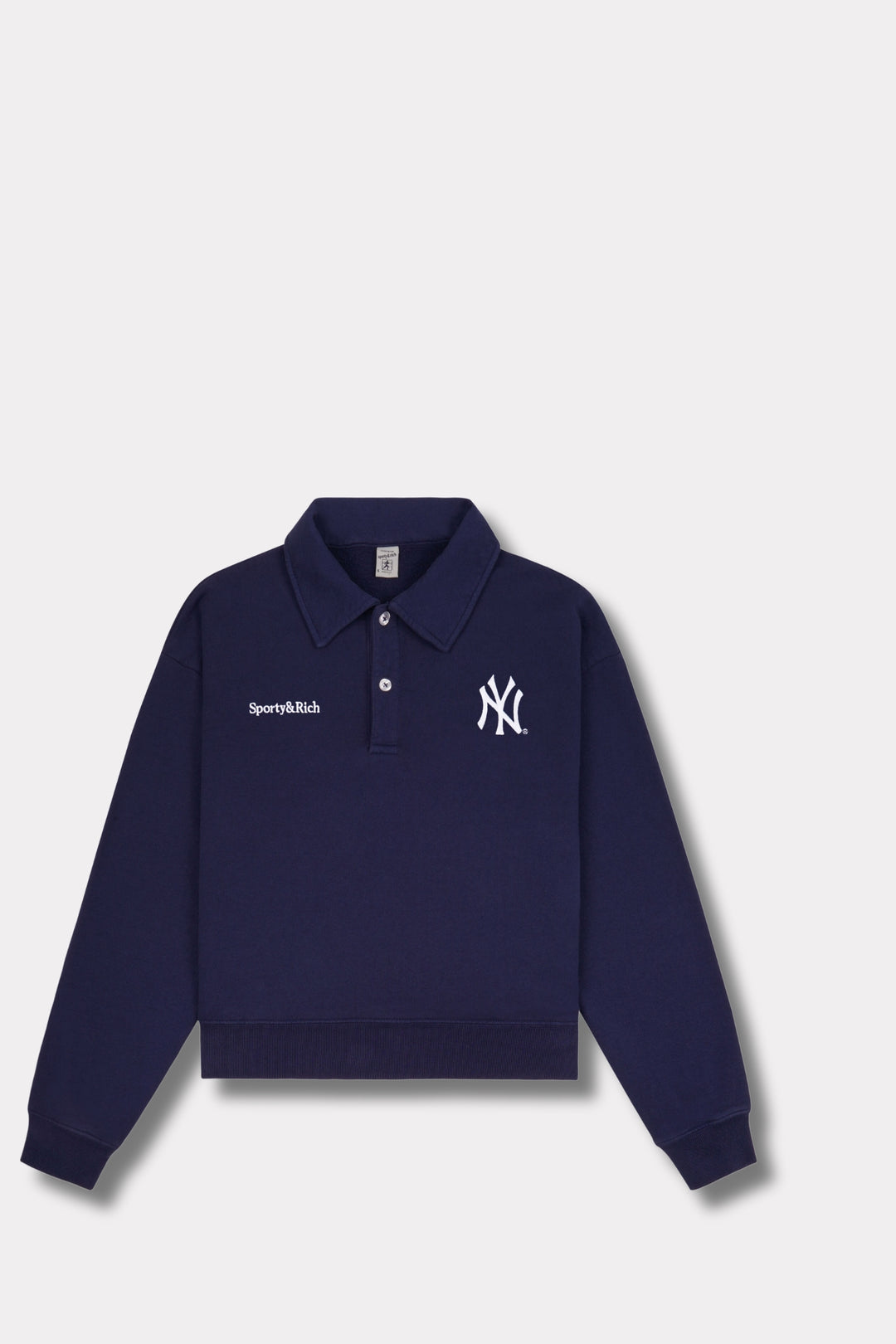 Yankees Serif Polo - Navy White