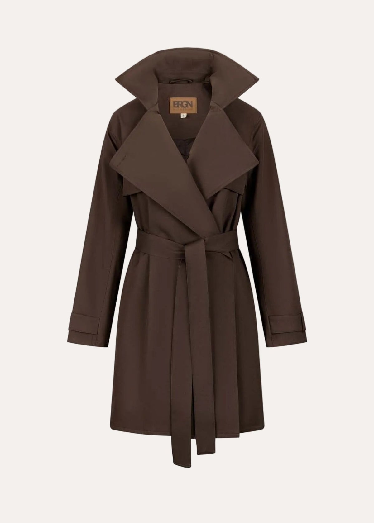 Yr'en Coat Brown - packshot forfra