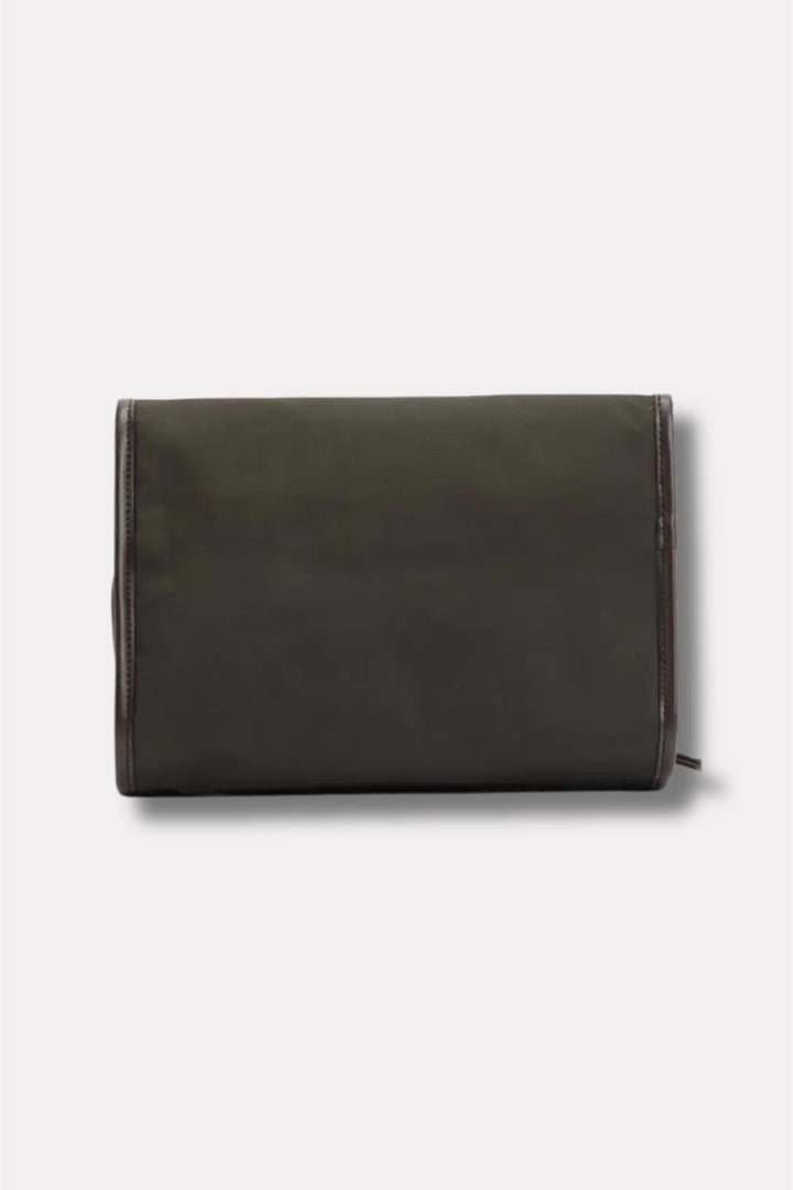Wax Hanging Washbag Olive/Beacon