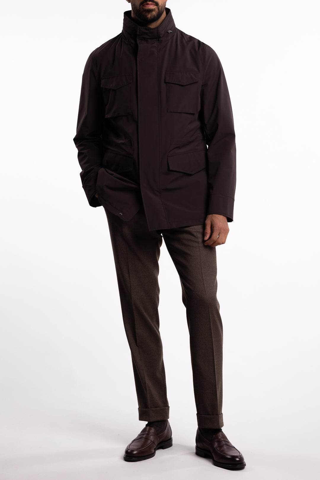 M-65 Nylon Shell Field Jacket Terra Brown