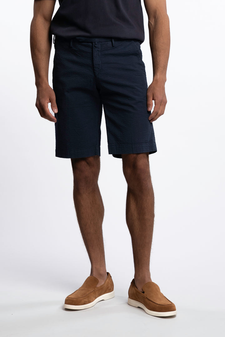 Seersucker Shorts Blue