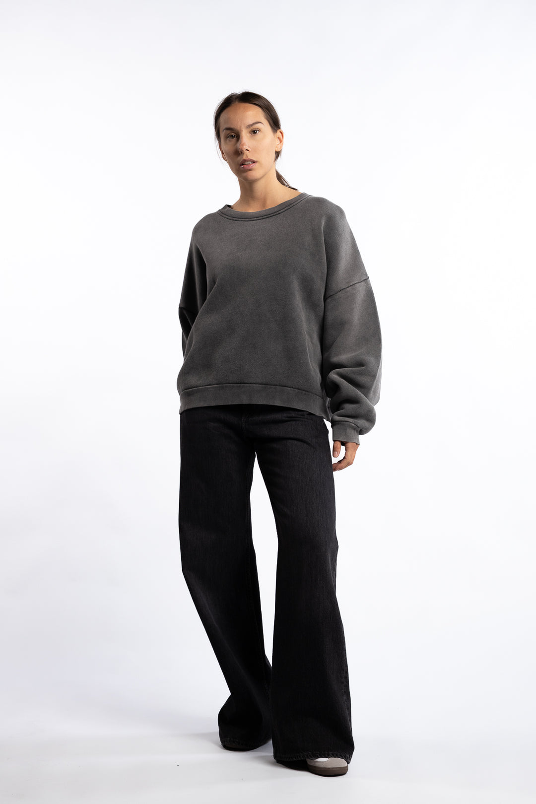 Sweater Logo Patch- Faded Black