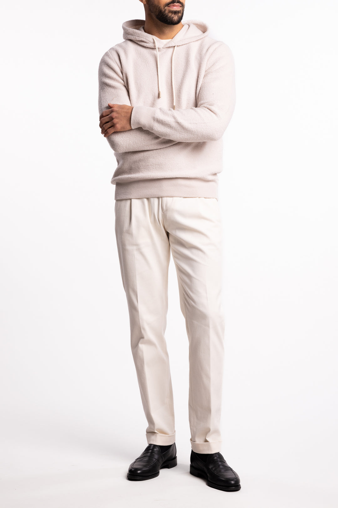Sweater Hoodie Wool/Cashmere Cream