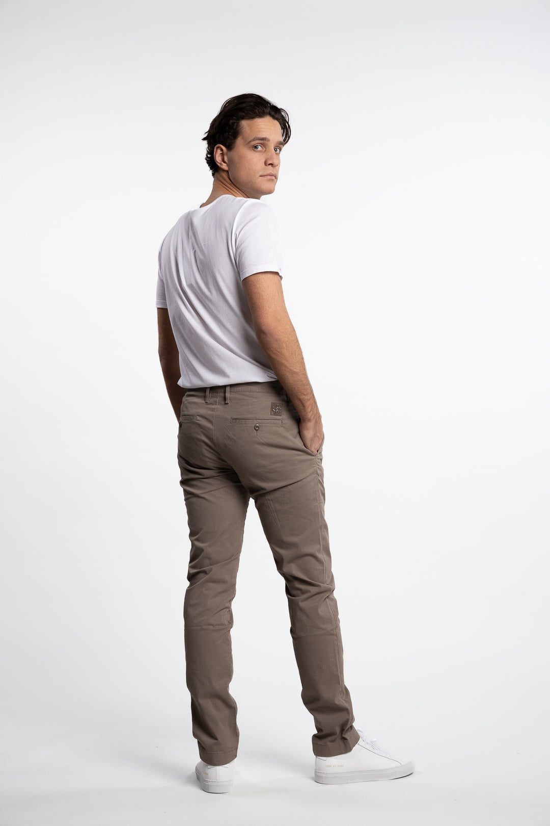 Bobby Stretch Cotton Bull Chinos Elephant Grey