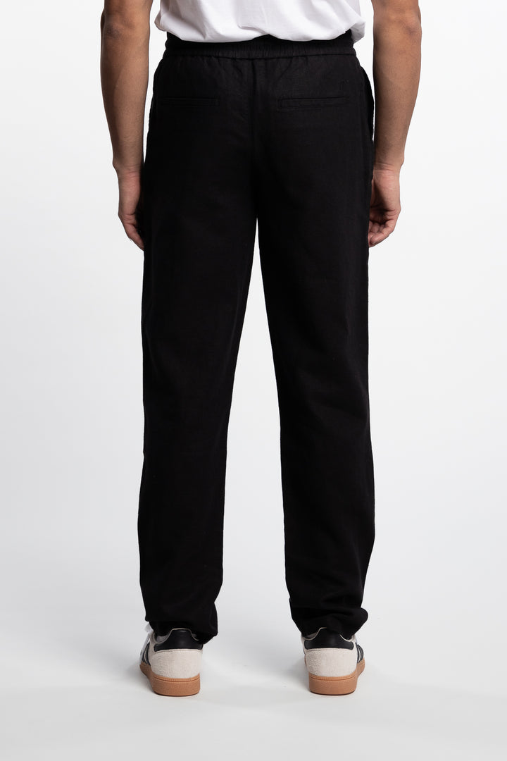 Patrick Linen Pants Black