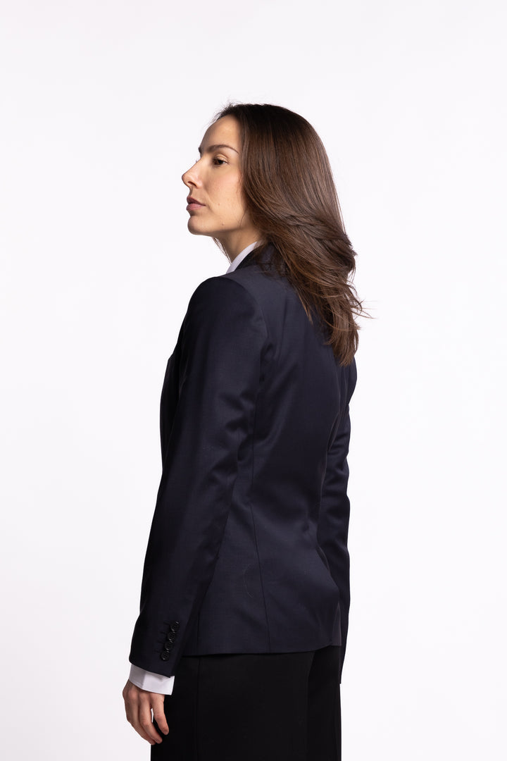 Sasha Cool Wool Blazer- Dark Navy