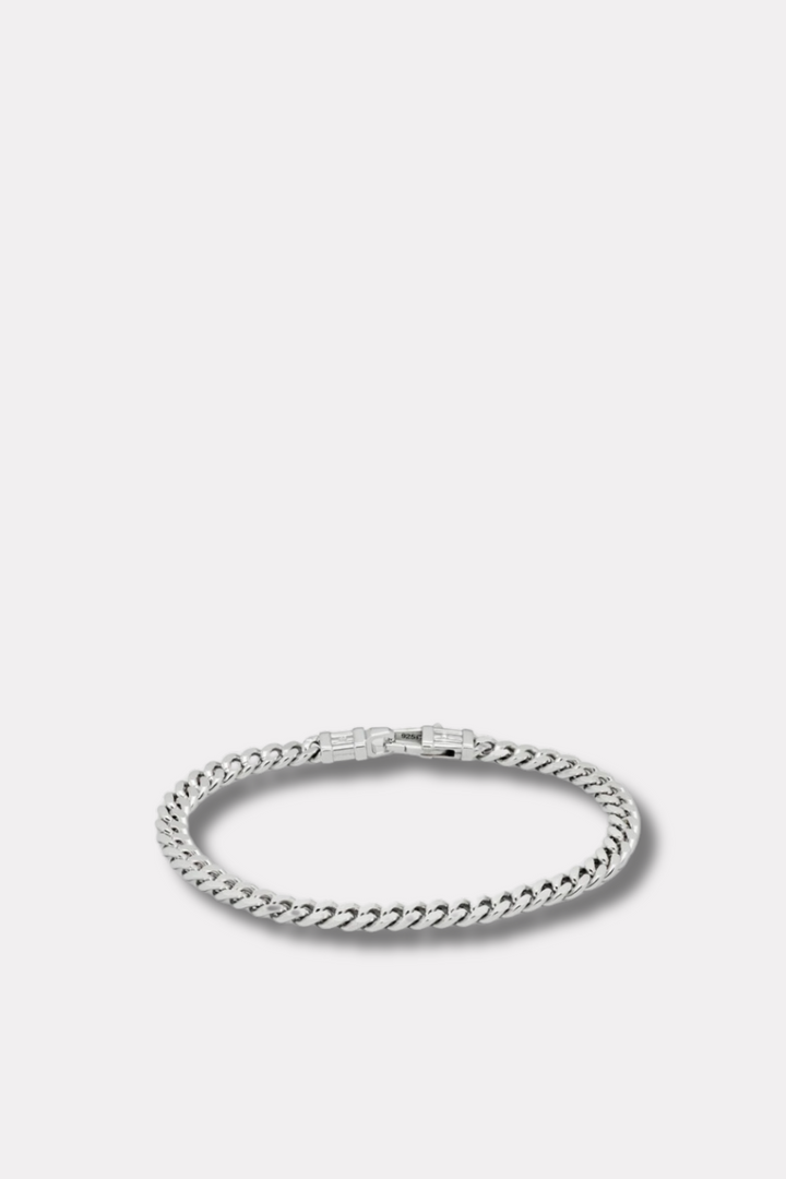 Curb Bracelet L Silver