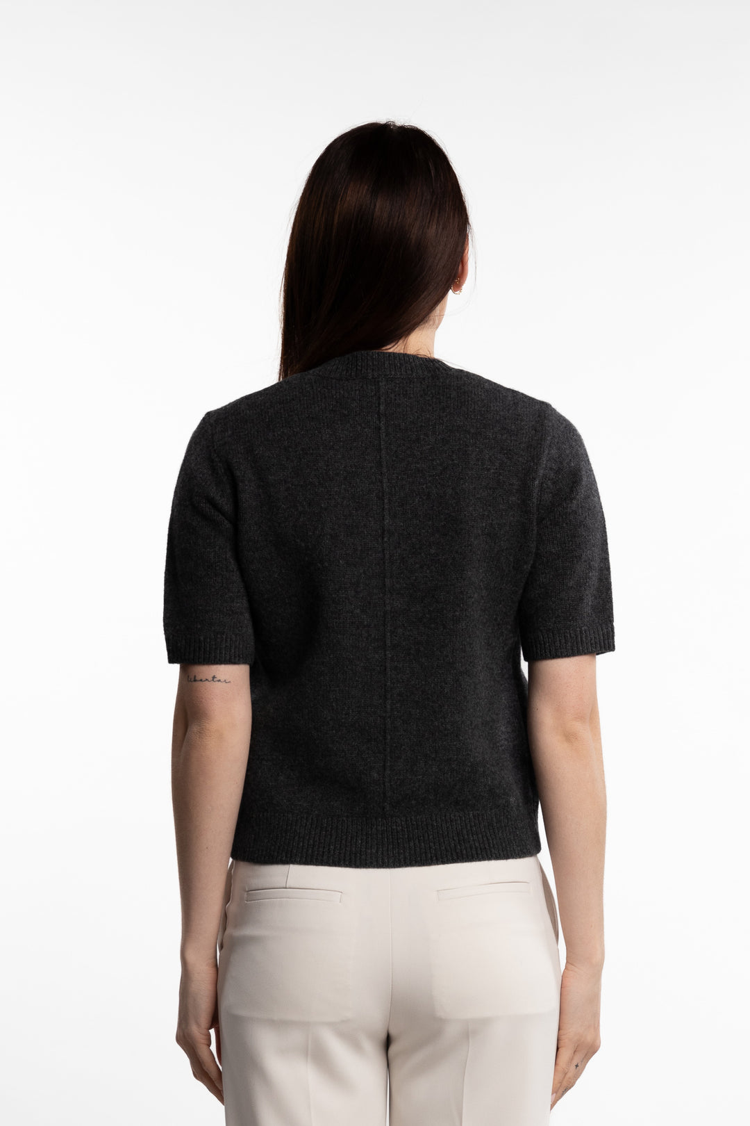 Toulouse Cardigan Tee- Graphite