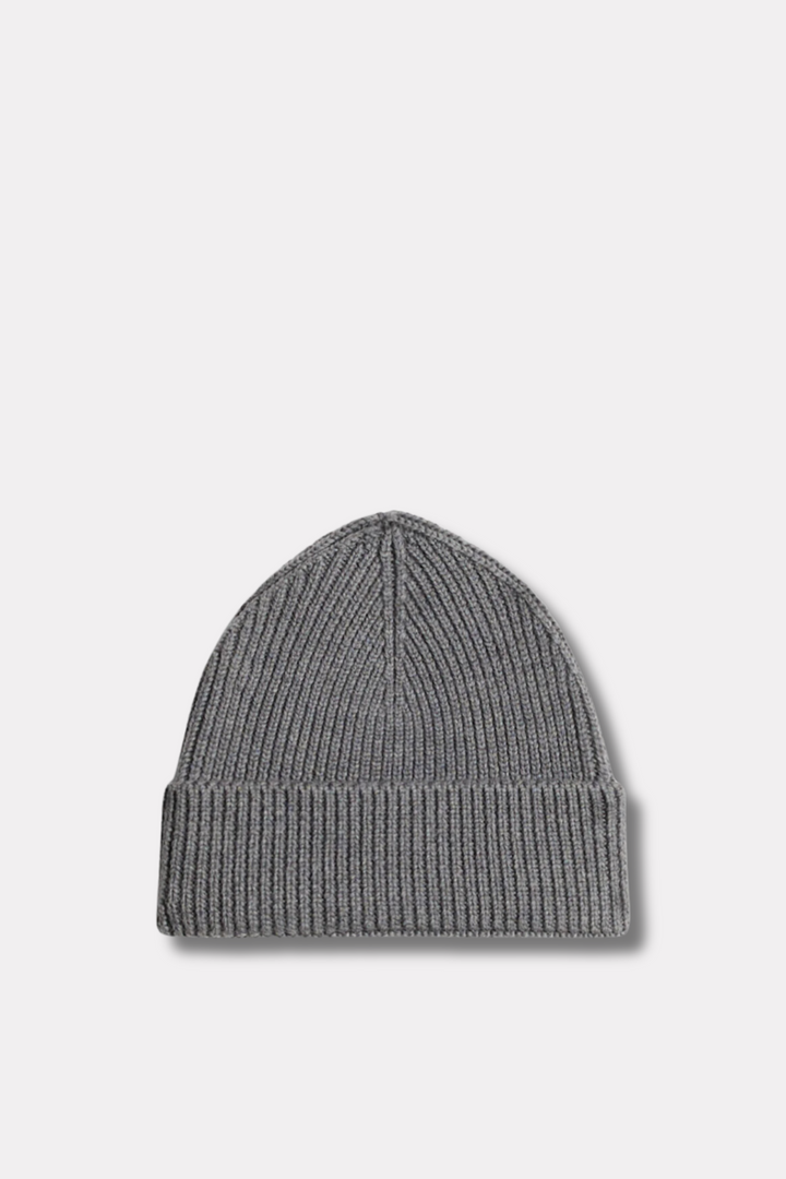 Juan Merino Beanie Mid Grey Melange