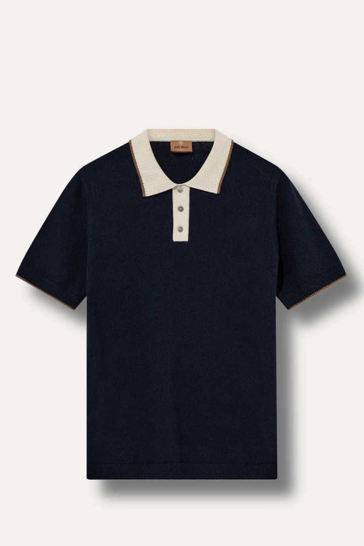 Francesco Polo SS Knit Estate Blue