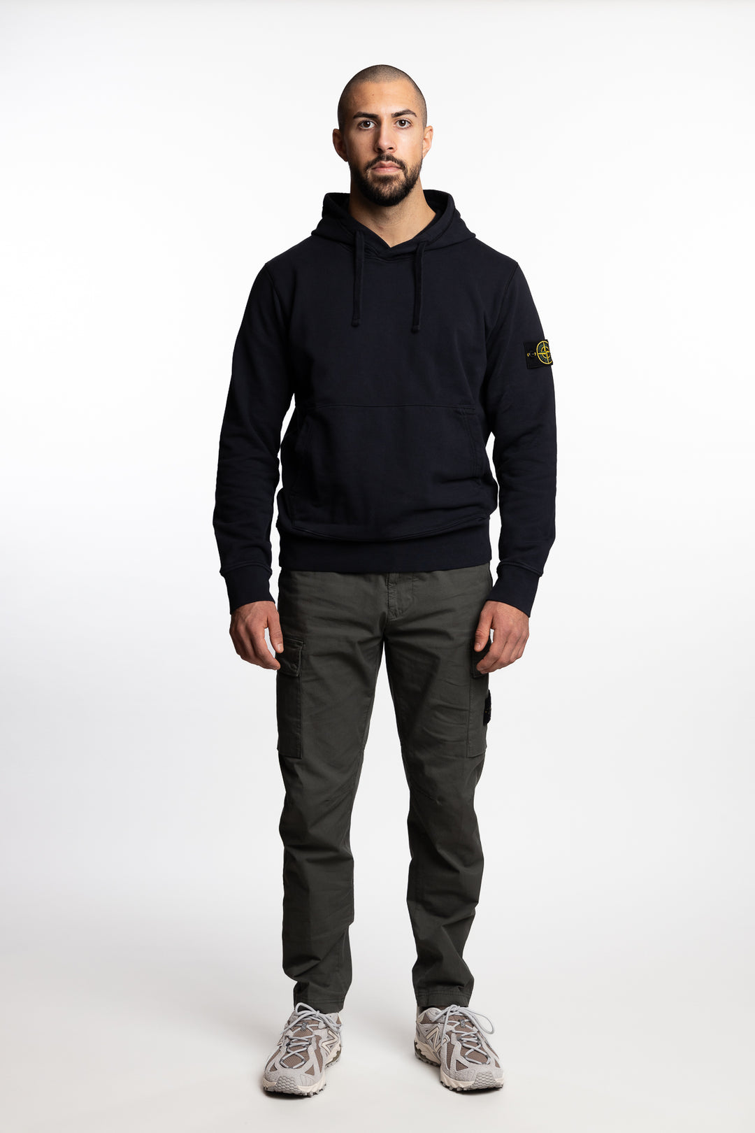 Garment Dyed Hooded Sweatshirt Navy