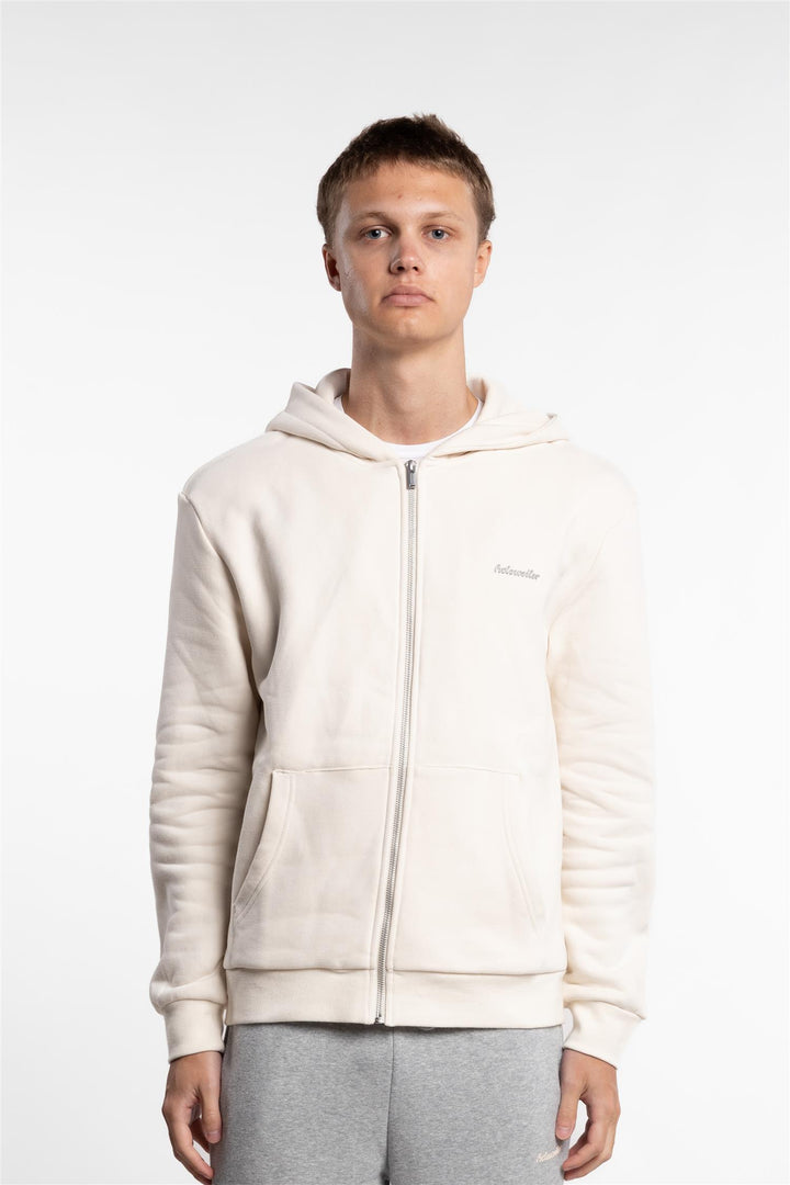 M Regular Zip Hoodie Ecru