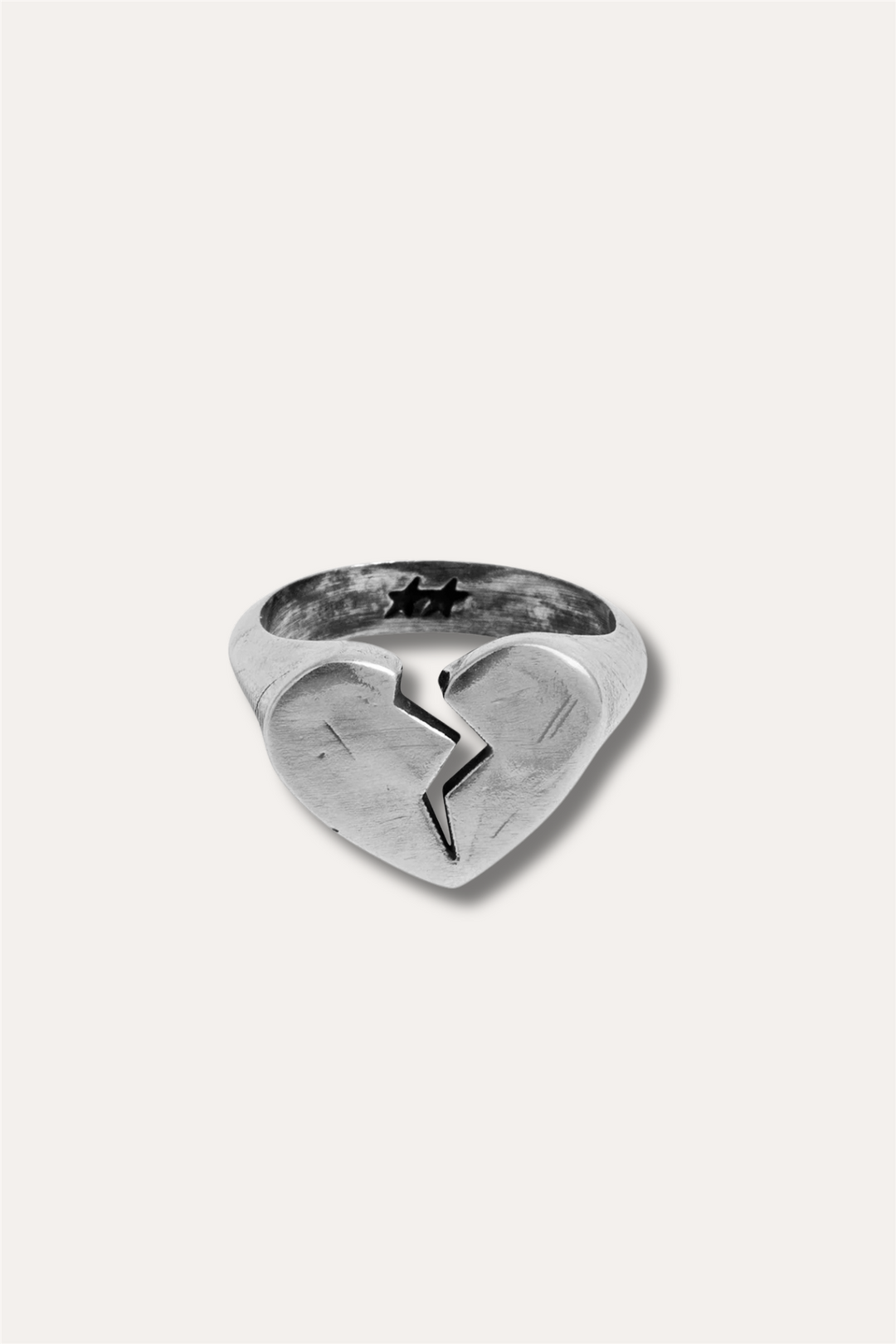 Broken Heart Ring Silver