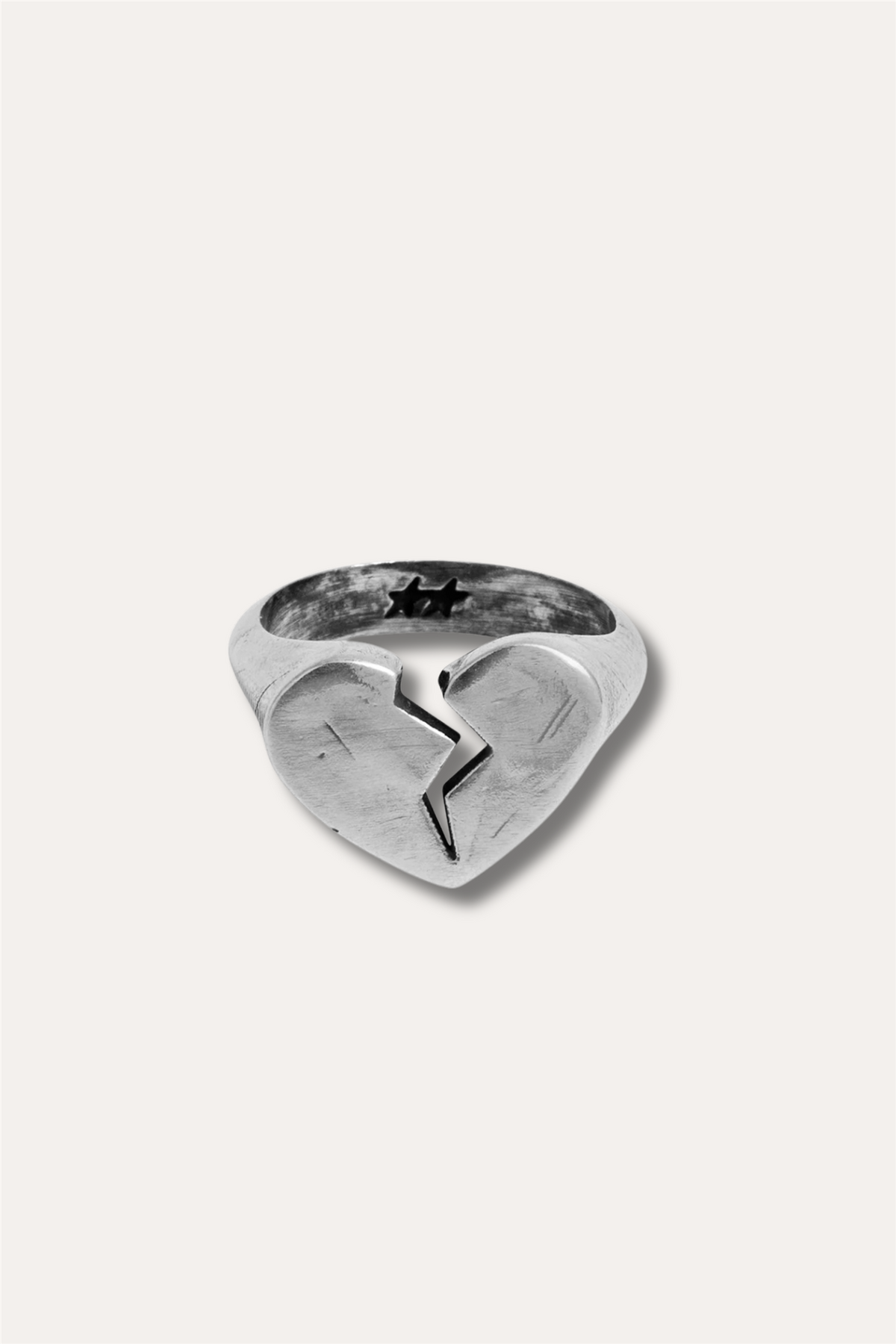 Broken Heart Ring Silver